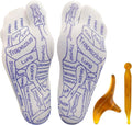 Acupressure Reflexology Socks Physiotherapy Massage Relieve Tired Feet Reflexology Socks with Massage Tools for Women and Men (Women)