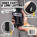 Extra Rough Exfoliating Washcloth-Extreme Body & Back Scrubber for Shower, Extra Long, Hygienic Rough Exfoliator, Men & Women, 2 Count Pack, Black