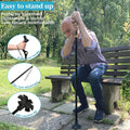 Walking Cane Foldable for Men & Women Seniors for Balance,Self Standing Folding Cane,Height Adjustable Anti-Slip Lightweight Alloy Walking Stick