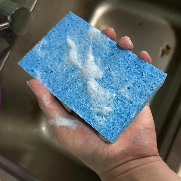 36 Pk Pop-Up Compressed Cellulose Sponges, Heavy Duty Scrub Kitchen Sponge, Clean Tough Messes without Scratching Eco Friendly Reusable