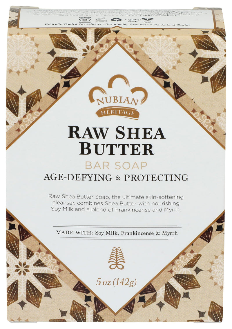 Bar Soap Raw Shea Butter 5 Oz by Nubian Heritage
