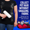 Chom Chom Roller Pet Hair Remover and Reusable Lint Roller - Chomchom Cat and Dog Hair Remover for Furniture, Couch, Carpet, Clothing and Bedding