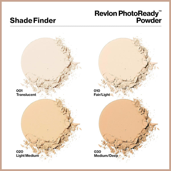 Revlon Photoready Blurring Face Powder Makeup, Longwear Medium-Full Coverage with Flawless Finish, Shine & Oil-Free, 001 Translucent, 0.25 Oz