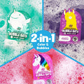 Tub Works® Magical Kids Bubble Bath, Variety 12 Pack | Creates Colorful Water & Tons of Foam Bath Bubbles | Nontoxic | Character-Themed Bubble