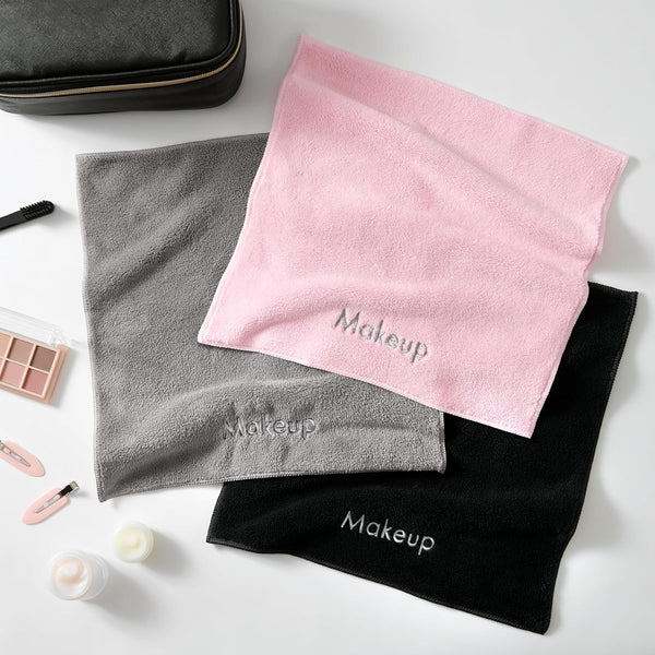 Arkwright Makeup Towels - Pack of 6 - Ultra Soft & Gentle Microfiber Coral Fleece Washcloth Face Make up Remover, Reusuable Eraser Cloth