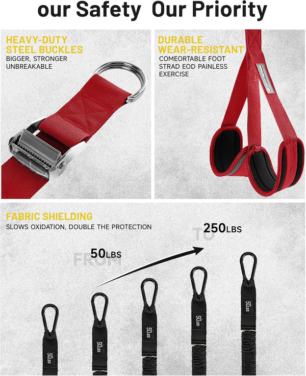 MANUEKLEAR Heavy Duty Resistance Bands for Pull Ups, Pull up Assistance Bands with Scale Tracking Feature, Adjustable Pull up Assist Band with