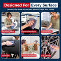 USANOOKS Microfiber Cleaning Cloth Grey - 12 Pcs (12.5"X12.5") - High Performance - 1200 Washes, Ultra Absorbent Microfiber Towel Weave Grime &