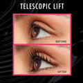 L'Oreal Paris Telescopic Lift Mascara, Lengthening and Volumizing Eye Makeup, Lash Lift with up to 36HR Wear, Waterproof, Black, 0.33 Fl Oz