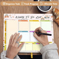 Weekly Planning To-Do-List Pad, 52 Undated Sheets for Daily To-Do Lists, Habit Tracking, Academic Scheduling, and Productivity Goals - Perfect for