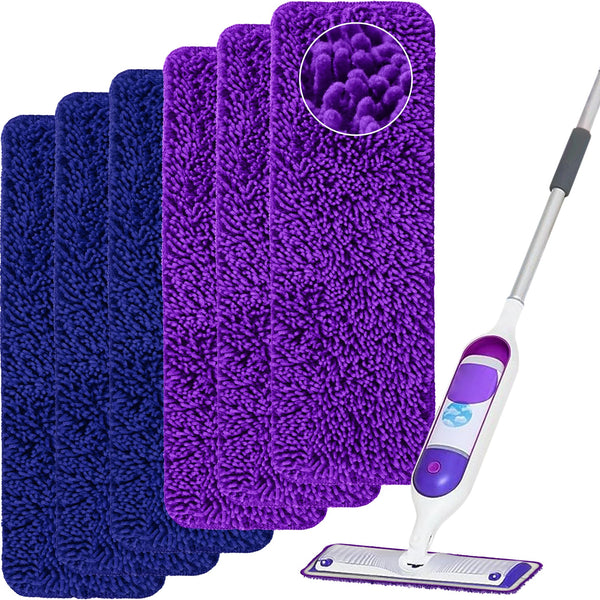 Reusable Mop Pads Compatible with Swiffer Power Mop,Power Mop Pads Refill Pads Washable 15.3 * 5.1 Inch, Microfiber Replacement Pad for