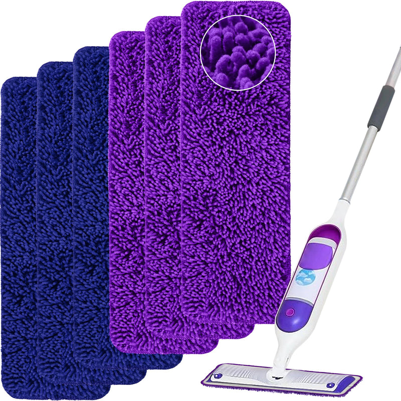 Reusable Mop Pads Compatible with Swiffer Power Mop,Power Mop Pads Refill Pads Washable 15.3 * 5.1 Inch, Microfiber Replacement Pad for