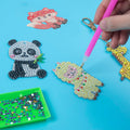 Labeol Arts and Crafts for Kids Ages 8-12 - Creat Your Own GEM Keychains-5D Diamond Art by Numbers GEM Art Kits for Kids Girls Toddler Crafts Age