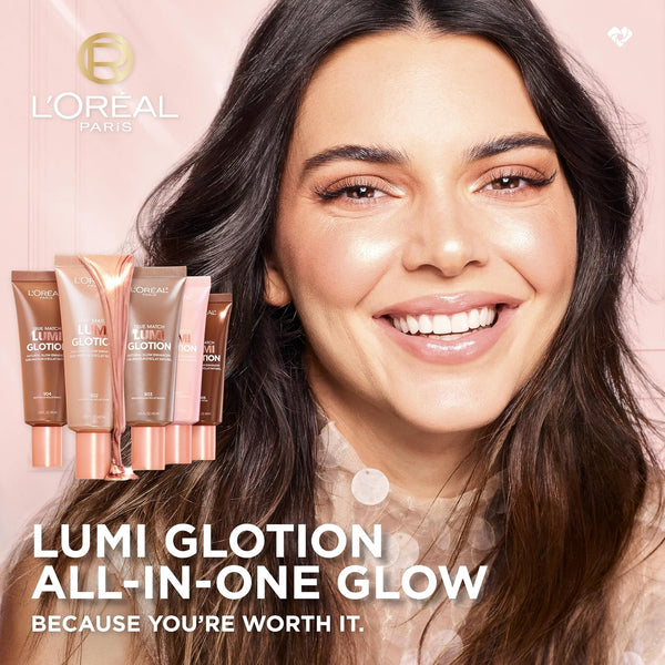 L'Oreal Paris Makeup True Match Lumi Glotion, Natural Glow Enhancer, Illuminator Highlighter, Bronzing Drops for a Sun-Kissed Glow, 903 Medium