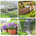 Cozy Tower 36 Pcs Drip Irrigation Kit 1/2 Inch Drip Irrigation Fittings Parts, Irrigation Tubing Fittings Hose Barbed Connectors, Including 2