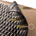 Siless Black 80 Mil (2Mm) 36 Sqft Car Sound Deadening Mat - Butyl Automotive Sound Deadener - Noise Insulation and Vibration Dampening Material