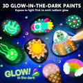 Rock Painting Kit- Glow in The Dark Rock Kit, Arts and Crafts for Kids Ages 6-12, Art Supplies Toy , Kids Craft Paint Kits, Arts & Crafts for Boys