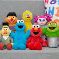 Just Play Sesame Street Friends Bert and Ernie 8-Inch 2-Piece Sustainable Plush Stuffed Animals Set, Kids Toys for Ages 18 Month