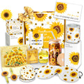 Sunflower Gift Baskets for Women, 18 Pcs Sending Sunshine Unique Birthday Cheer up Box Self Care Package, Get Well Soon Spa Gifts Baskets