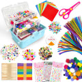 LINAYE 2500+PCS Arts and Crafts Supplies for Kids, DIY Craft Supplies Kit Box for Ages 6-8, Arts and Crafts Kit for Kids, Crafting Supply Set for