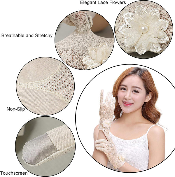 Bienvenu Summer Women Screentouch Gloves Sun Uv Protection Driving Gloves Anti-Skid