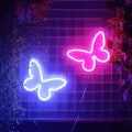 JYWJ Butterfly Neon Sign,USB or 3-AA Battery Powered Neon Light,LED Table Decoration,Bedroom Wall Decoration,Birthday Gift,Wedding Supplies