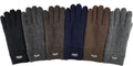 BRUCERIVER Men'S Pure Wool Knitted Gloves with Thinsulate Lining