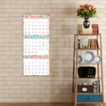 Calendar 2025-2026 - May. 2025 - Jun. 2026, 3 Month Display Wall Calendar (Folded in One Month), 11.3" X 26" (When Opened), Vertical Calendar