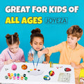 JOYEZA Rock Painting Kit Deluxe, Arts and Crafts for Girls Boys Age 6+, 12 Rocks Tween Gift Art Set, Waterproof Paints, Craft Kits Art Supplies,