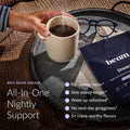 Beam Dream Sleep Powder, Natural Sleep Aid and Magnesium Hot Cocoa Drink for Adults, Calming Sleep Supplement with Apigenin, Nighttime Sleep Drink