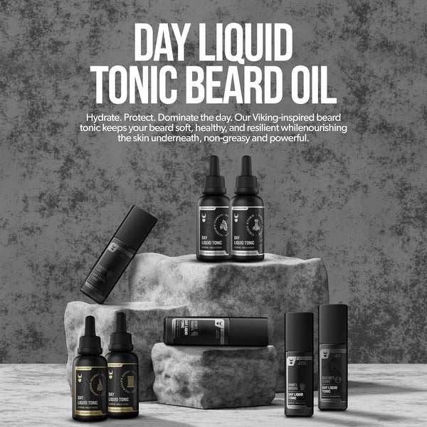 The Beard Struggle - Day Liquid Tonic Beard Oil - Gold Collection, Valhalla'S Gates - Beard Oil for Men - Moisturize, Softens Hair, Reduces Itch -