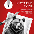 SHARPIE 37002 Permanent Markers, Ultra Fine Point, Red, 12 Count