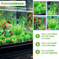 Ameliade Aquarium Artificial Green Plastic Plants Decorations 26 PCS Large Fish Tank Accessories Goldfish Betta Tank Decor