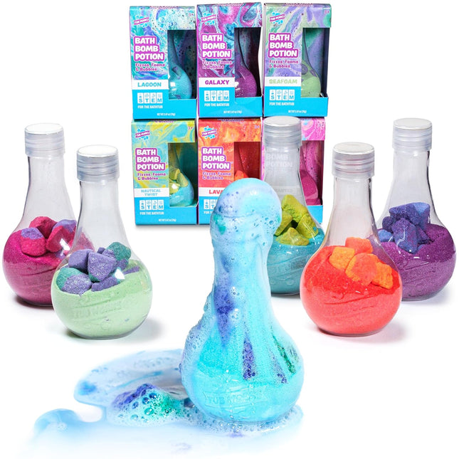 Tub Works® Kids Bath Bomb Potion™ Bath Toy, Variety 6 Pack | Nontoxic | Fizzes, 