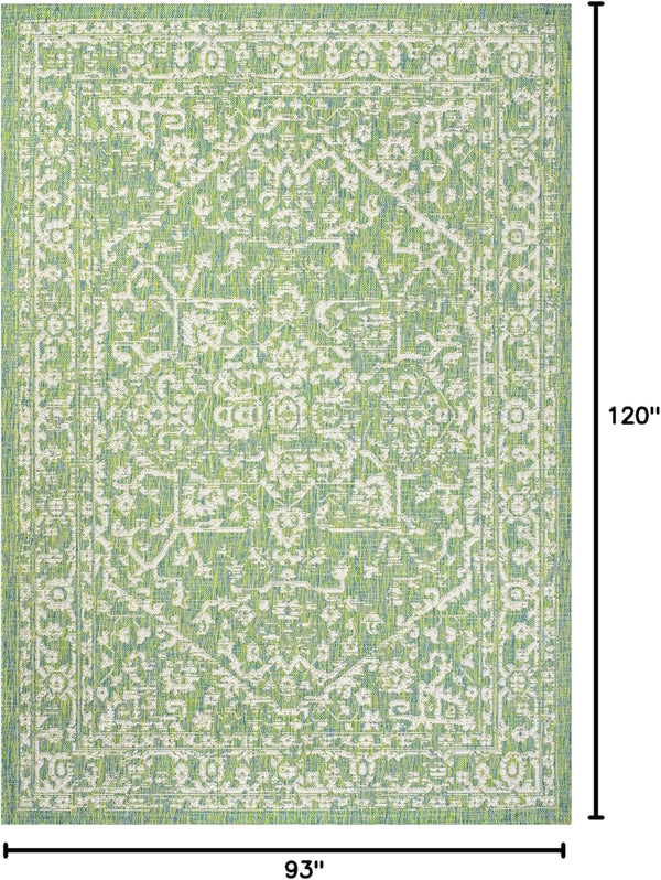 JONATHAN Y SMB104F-8 Malta Bohemian Medallion Textured Weave Indoor Outdoor Area-Rug, Coastal Traditional Transitional