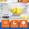 Modfamily Silicone Stretch Lids (7 Pack, Includes Exclusive XL Size), Reusable, Durable & Expandable to Fit Many Container Sizes & Shapes.