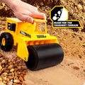 Tonka Steel Classics - Steam Roller - Made with Steel, Yellow Toy Truck, Boys and Girls, Toddlers Ages 3+, Big Construction Truck, Birthday Gift,