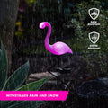 Solar Flamingo Lights Outdoor | Pink Flamingo Yard Decorations | Lawn Light Stakes Garden Ornaments
