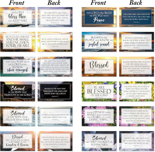 JBH Creations Share a Blessing Bible Verse Cards with Full Scripture - Pack of 48