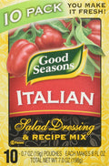 Good Seasons Italian Salad Dressing & Recipe Mix 0.7Oz, 10 Pouches, Total Net 7Oz