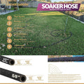 LICNCHOC GARDEN Soaker Hose 15 Ft,1/2 INCH Flexible Durable Garden Hose for Efficient Watering, Leak-Proof Design 100% Recycled Rubber,Ideal for