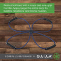 Gaiam Pilates Coreplus Reformer Resistance Band Kit - Home Fitness Equipment for Total Body Workout - Helps to Target Muscles, Tone, and Build