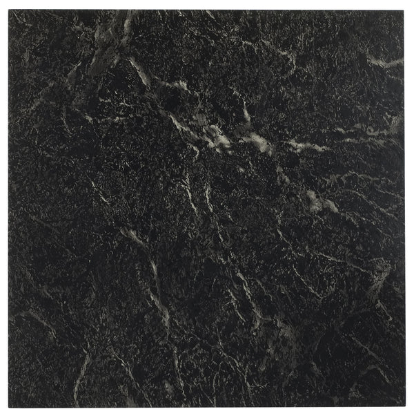 Achim Home Furnishings FTVMA40920 Nexus Vinyl Tile, Marble Black with White Vein, 20 Count(Pack of 1), 12 Inch X 12 Inch