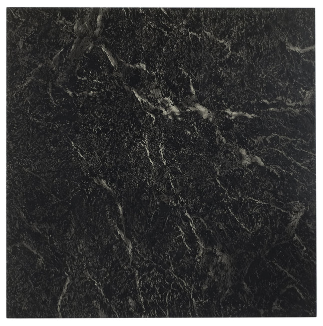 Achim Home Furnishings FTVMA40920 Nexus Vinyl Tile, Marble Black with White Vein, 20 Count(Pack of 1), 12 Inch X 12 Inch
