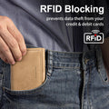 Montana West Wallet Women Small Trifold Wallet RFID Blocking Minimalist Wallets with ID Window Khaki