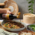 Lee Kum Kee Premium Dark Soy Sauce (16.9 Oz - 1 Pack), Full-Bodied Naturally Brewed Soy Sauce, Non GMO Soybeans, Vegan, No MSG, Best for Adding