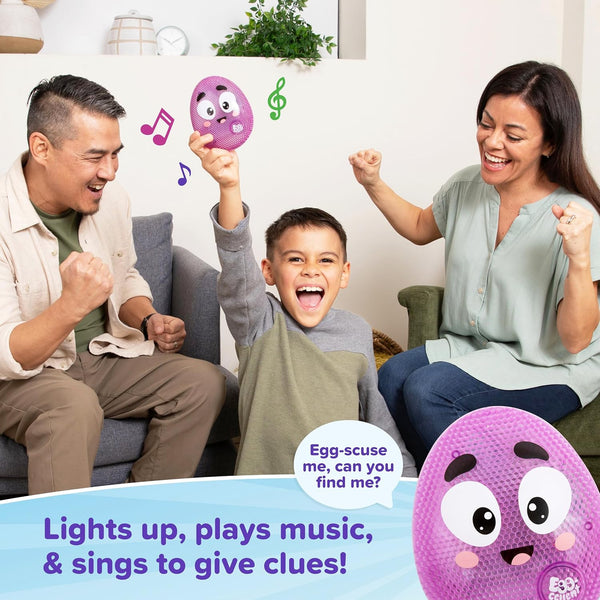 What Do You Meme? Eggcellent by Relatable, the Kid-Friendly Hide & Seek Game, Toddler Toys for Ages 3+, Includes 1 Eggcellent Light-Up Toy That Sings