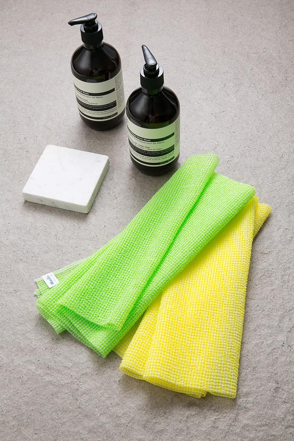 Exfoliating Washcloth Japanese Washcloth Nylon Bath Wash Cloth Korean Exfoliating Cloth Loofah Towel Beauty Washcloth Sponge Loofah Body Scrub