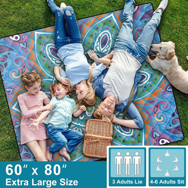 Picnic Blankets 60X80 Outdoor anti Sand Manta De Playa Ultralight Wide Excersing Matts for Home Camp Quilts for Trailers Camping Essentials Fun