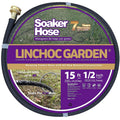 LICNCHOC GARDEN Soaker Hose 15 Ft,1/2 INCH Flexible Durable Garden Hose for Efficient Watering, Leak-Proof Design 100% Recycled Rubber,Ideal for