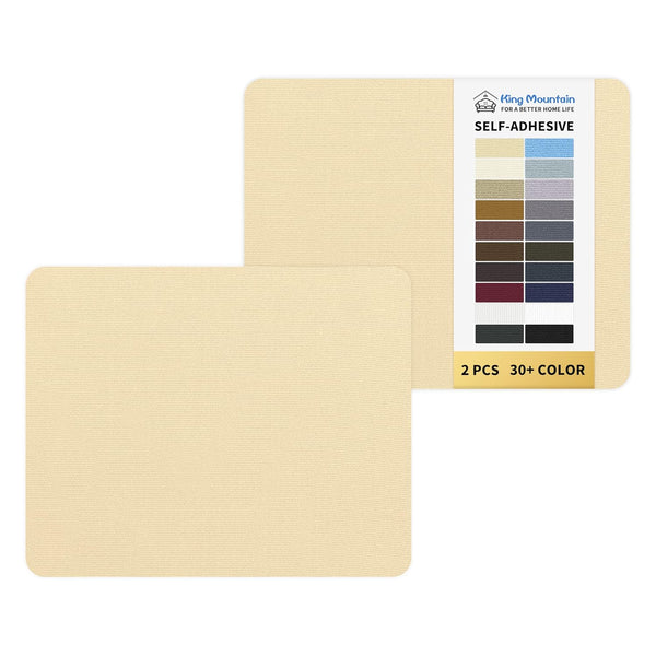 KING MOUNTAIN Canvas Repair Patch 9 X11 Inch 2 Pcs Self-Adhesive Waterproof Fabric Patch for Sofas, Tents, Furniture,Tote Bags, Car Seats (Beige2.0)